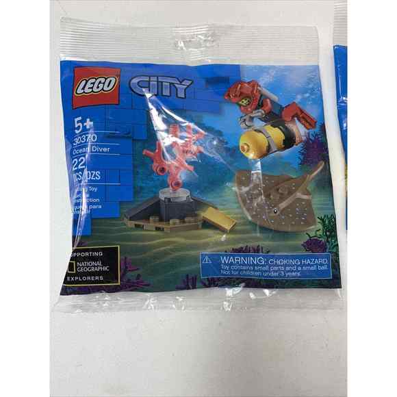 Lego City Legos Fire Rescue Ocean Diver & Water Scooter - Lot of 2 - Picture 3 of 6